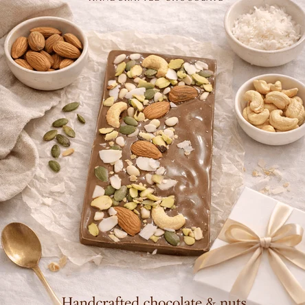 Шоколад ручной работы с орехами