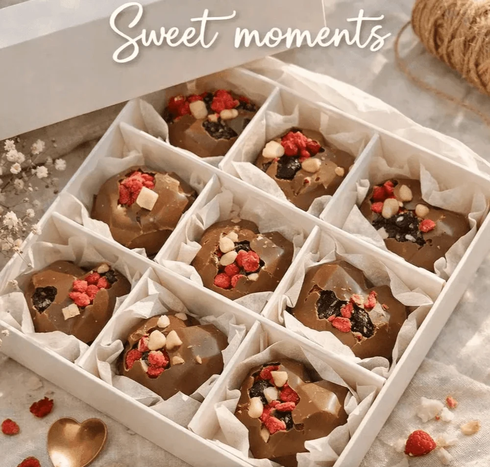 Sweet Workshop — это про пользу, натуральность и уникальность в мире шоколада и конфет ручной работы.

Мы создаём изделия на стыке гастрономии, дизайна и эстетики.
Для нас шоколад — не просто вкус, а польза, форма и настроение.